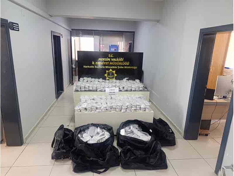 Mersin’de Dev Narkotik Operasyonu |184 Kilo 900 Gram Esrar Ele Geçirildi!